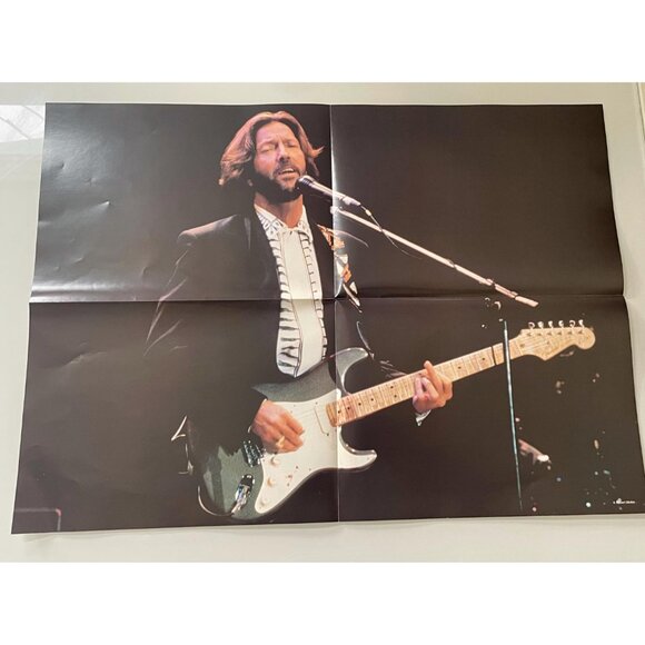Eric Clapton Book, Vintage Hardcover Large Photo Book with Pull-Out Poster - Picture 9 of 10